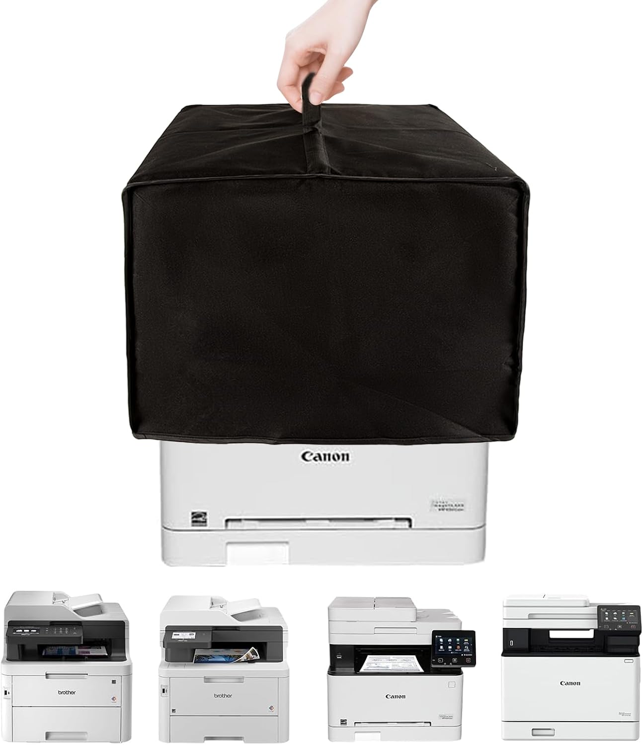 Printer Dust Cover,Protective Waterproof Anti-Static Dustproof Heavyweight Home Enclosure Accessories Black Fabric Covers,Compatible with Brother HLL3290CDW and Canon Color ImageCLASS MF656Cdw