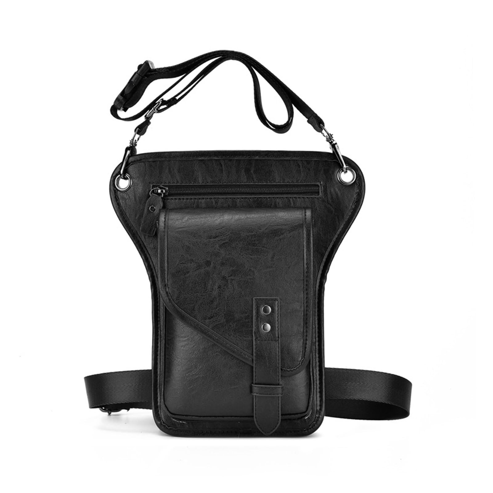 Sacoche De Jambe De Moto Étanche, Sac Banane, Sac De Cyclisme, Loisirs, Sport, Homme(Le Noir)