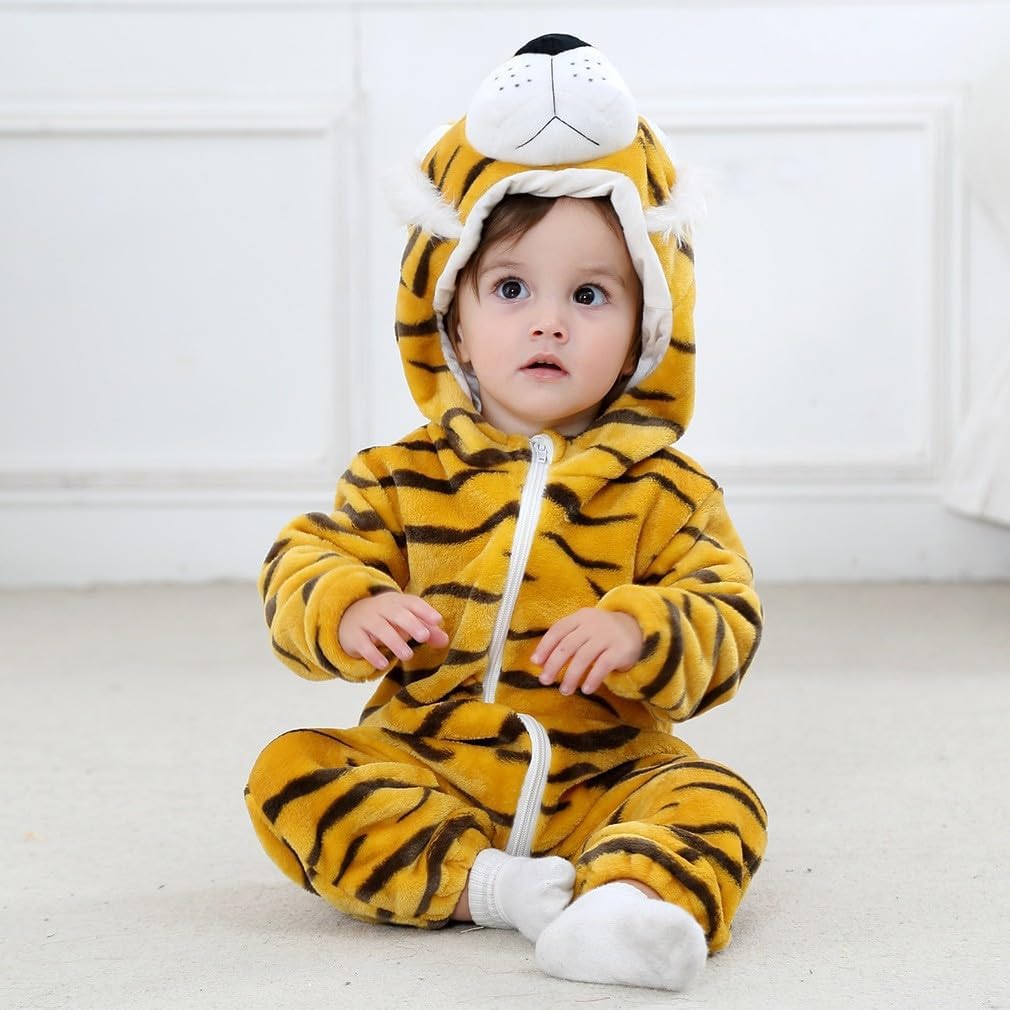 CuteOn Toddler Halloween Costume Onesie Cosplay Romper Christmas Infants Baby Costume Tiger 3Months-4Years
