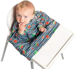 BIBaDO - Coverall Baby Feeding Bibs, Long Sleeve Bib, Easy to Clean Baby Bibs for Eating, Adjustable High Chair Catch All