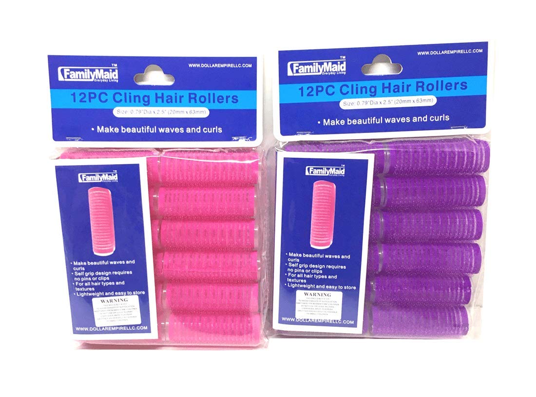 Self Grip Hair Rollers Pro Salon Hairdressing Curlers Assorted Colors (Small)