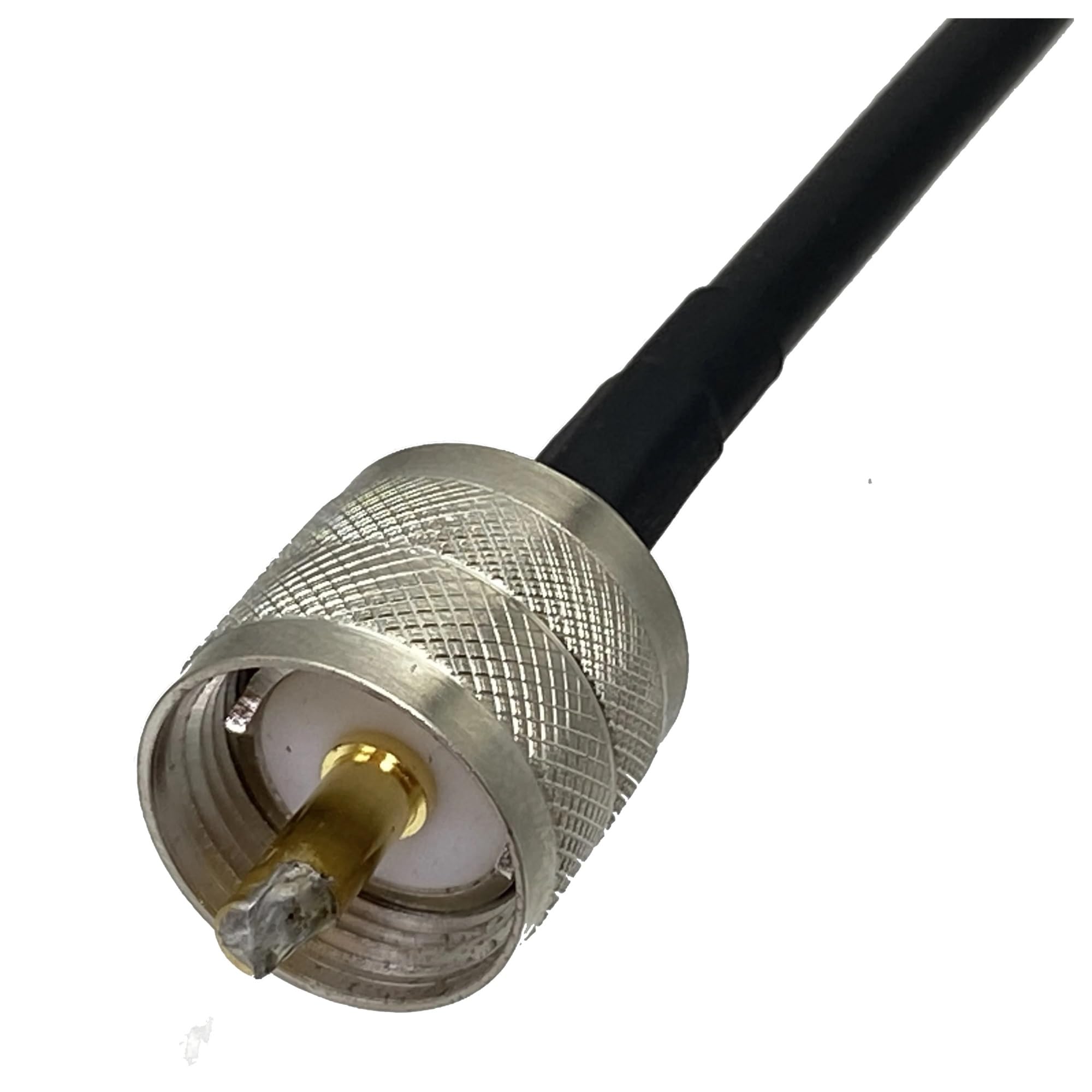 Cavo RG58 N Spina Maschio A UHF PL259 Connettore 50ohm Crimpare RF Coassiale Jumper Pigtail Dritto 6 Pollici ~ 20 M(1.5M)