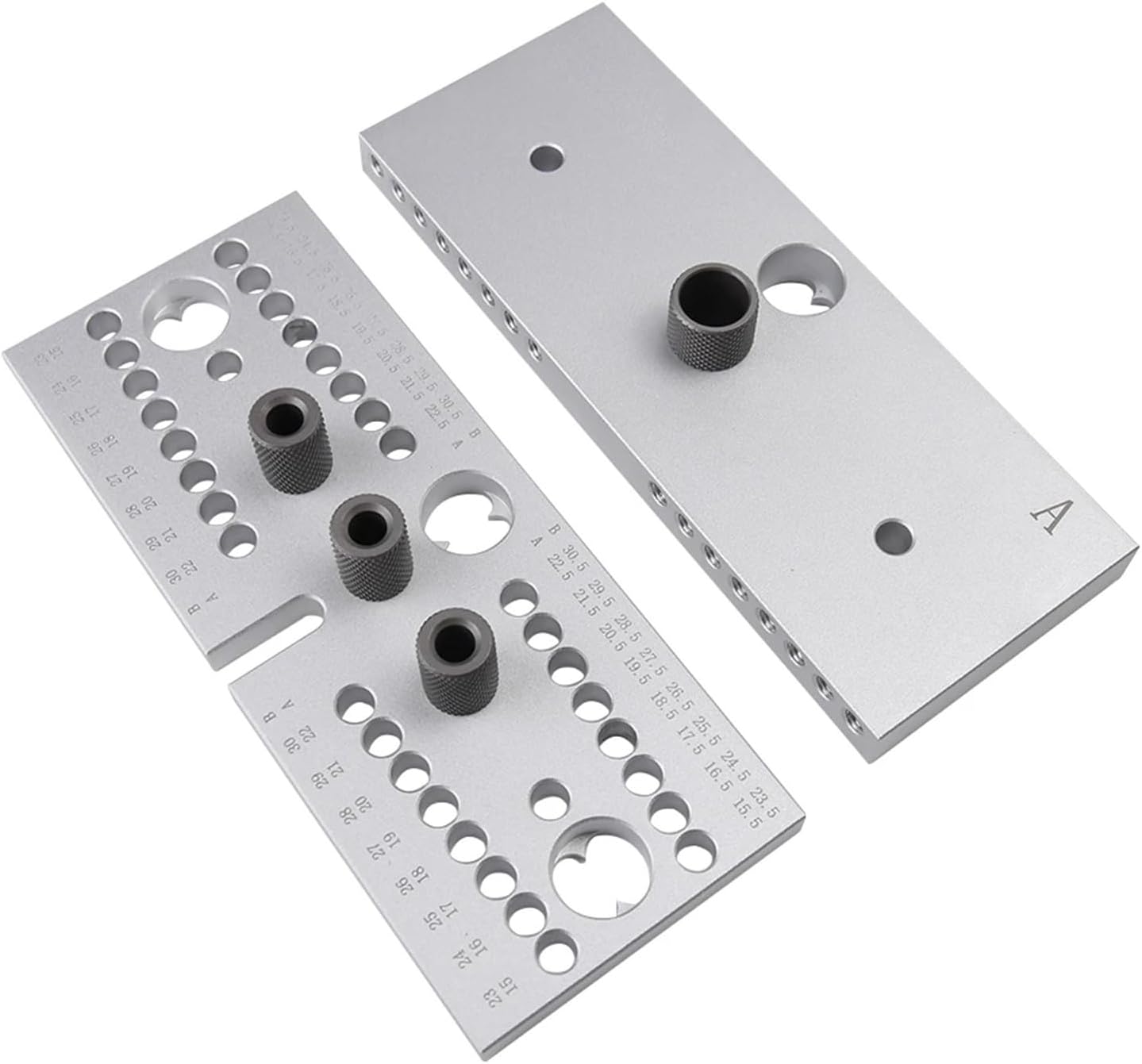 3 In 1 Dowelling Jig Woodworking Drill Locator Adjustable Drilling Guide Punching Locator Jig Carpenter Tools