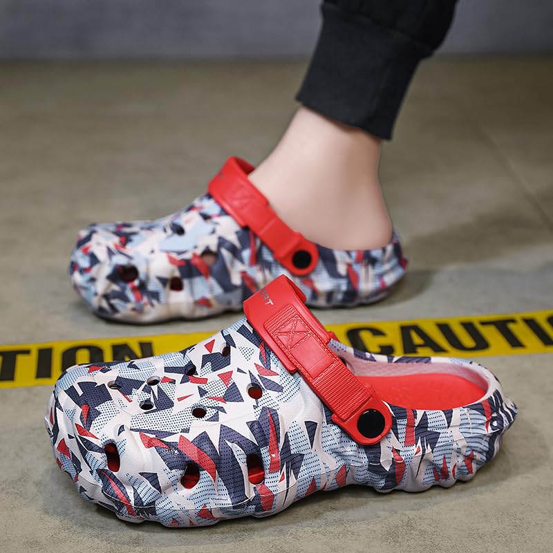 Image of Men's Summer Clog Garden Shoes Adult Outdoor Sports Walking Sandals Water Beach Shoes Casual Slippers Lightweight Breathable Cool Slippers Comfortable and Fashionable Suitable for Daily Wear
