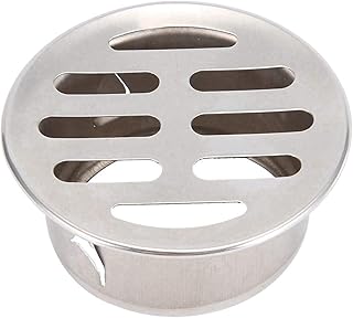 Слив в полу, Балкон из нержавеющей стали Антиблокировочная круглая раковина Съемный слив в полу для наружного двора Дренажная труба Выхлопная труба Pi.