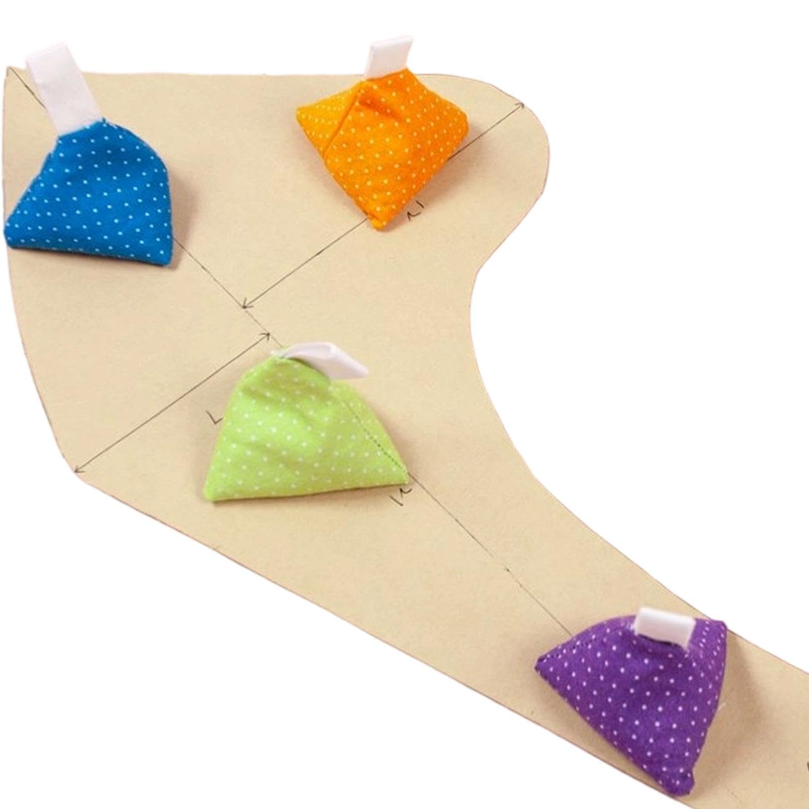 Poids de couture triangulaires pour maintenir les tissus sans abîmer les patrons