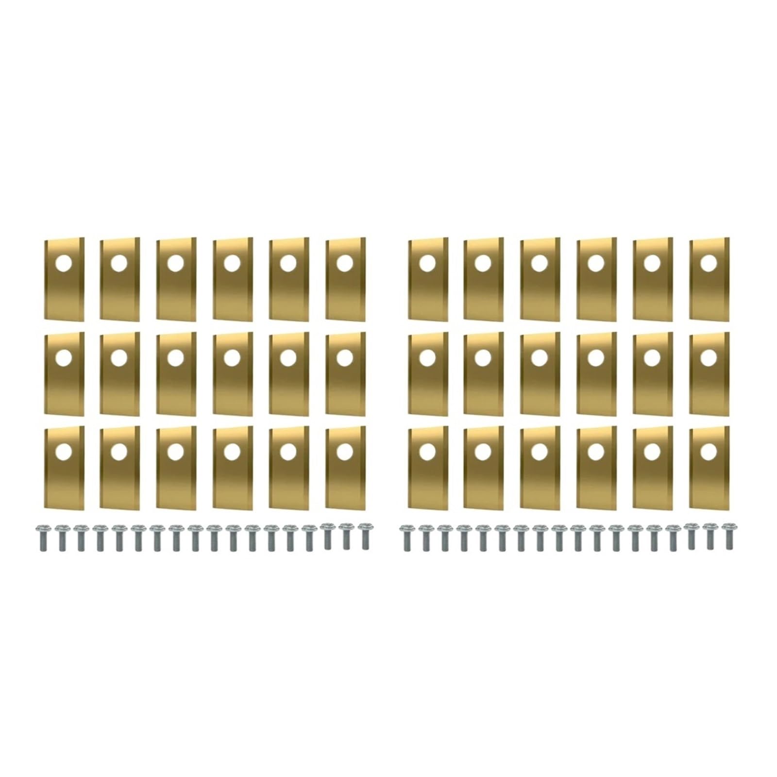 18/36 Stück Ersatzklingen, Kompatibel Mit Worx Landroid Roboter-Rasenmäher-Teilen, Edelstahl-Rasenmäher-Schneidmesser, Schnitteffizienz(36pcs gold)