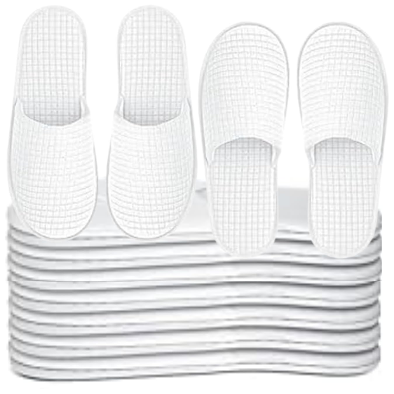 JackPro Non-Slip Closed-Toe Disposable Slippers – Soft White Spa Slippers for Women and Men, Universal Bulk Disposable Slippers for Guests.-image-11