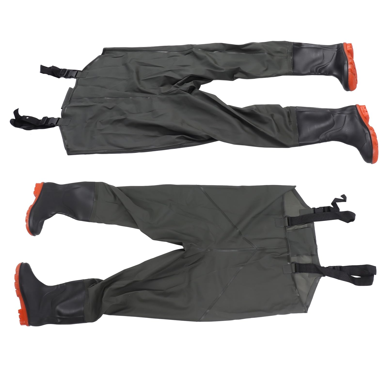 Pantalones para Vadear, Vadeadores de Cadera Impermeables para Hombres, Vadeadores para Pesca, Vadeadores Convertibles en Pecho y Cintura con Bota, Pantalones para Vadear en Agua