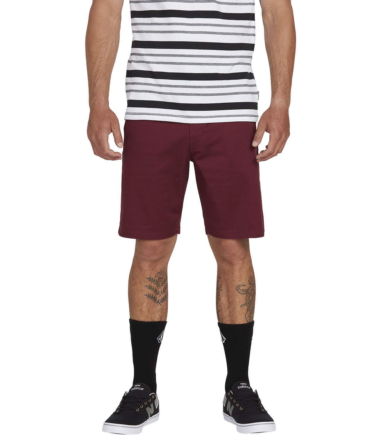 Volcom Herren Shorts 'Frickin Modern Stretch' – Aus Stretch-Twill, 5-Pocket, Vorgewaschen, Länge 53,5 Cm