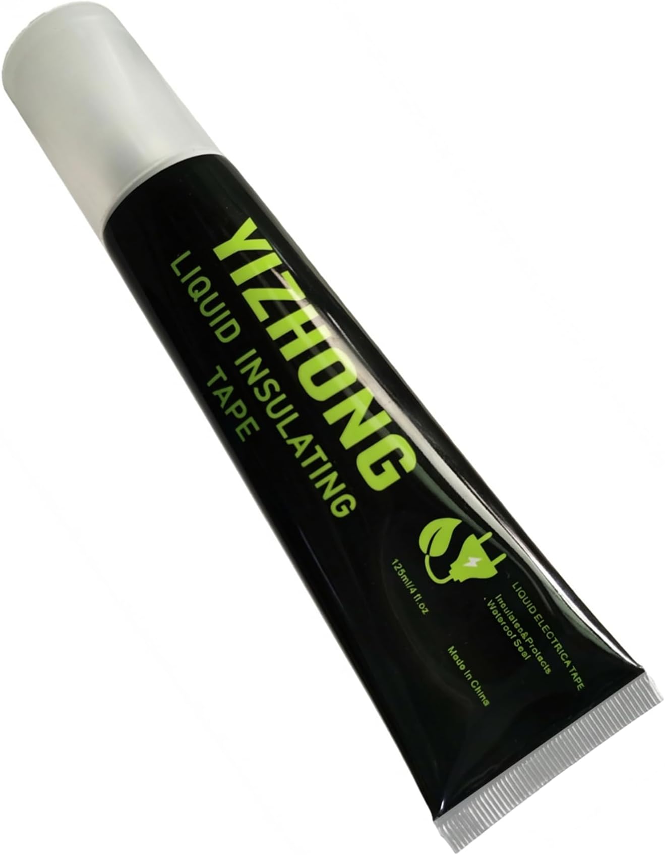 YIZHONG Liquid Electrical Tape 125ml (4 oz) Black - Waterproof, Flame Retardant Insulating Sealant for Electrical and Home Repairs
