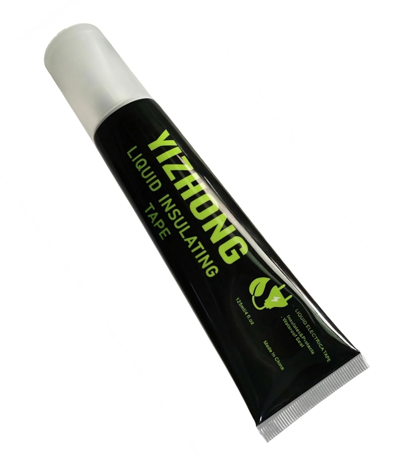 YIZHONG Liquid Electrical Tape 125ml (4 oz) Black - Waterproof, Flame Retardant Insulating Sealant for Electrical, Automotive and Home Repairs