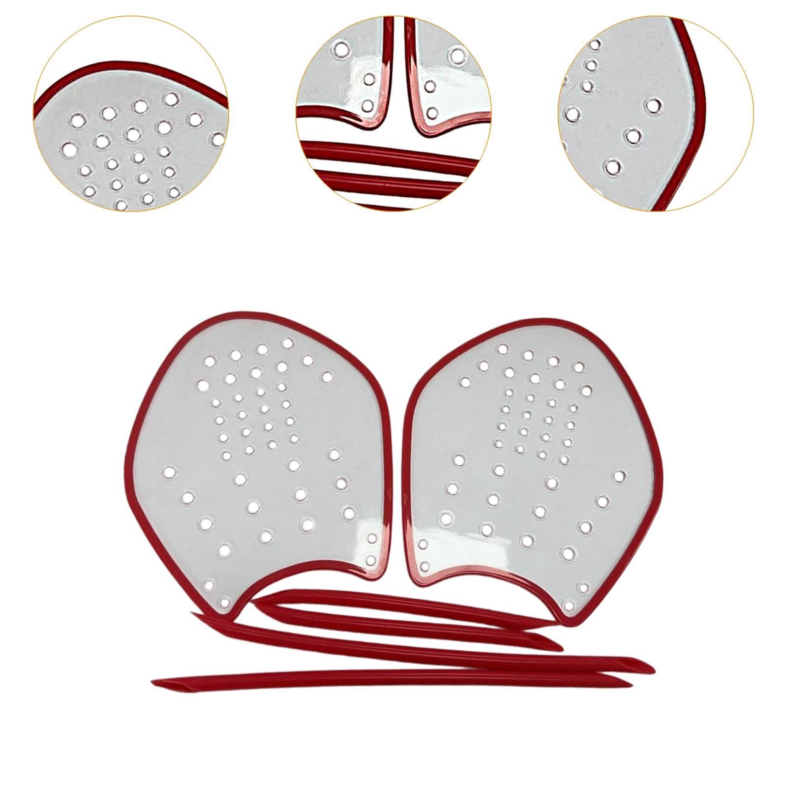 Gralara 2 Pezzi Palette Nuoto Paletta Allenamento Mani Uomo Donna Materiale PC Silicone Resistente E Flessibile Migliora E Potenza Adatte Allenamento