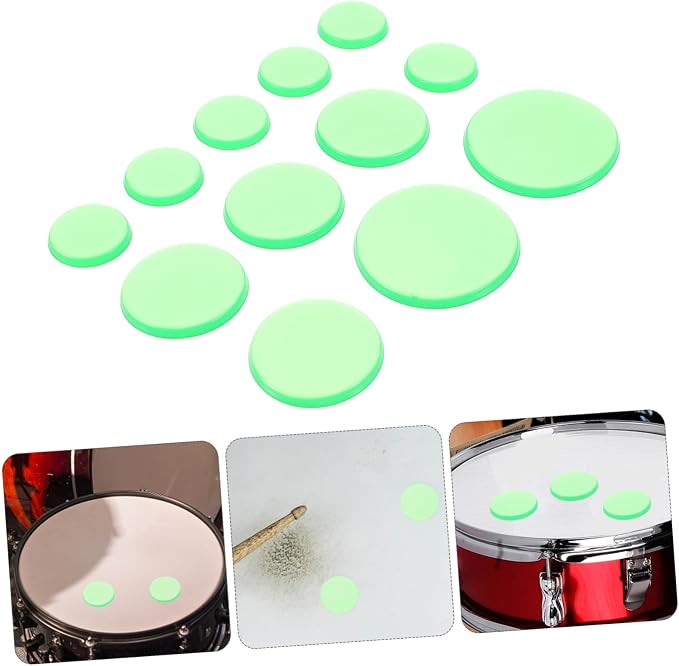 Kisangel 12 Pads Silicona para Amortiguar Batería miniatura 8