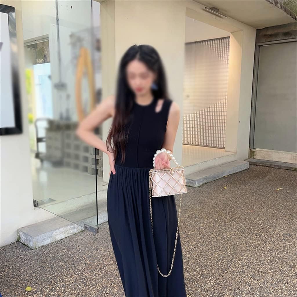 French Rhinestone Bird Cage Bag Ling Lattice Inset Banquet Bag Bling Flash Drill Hand Shoulder Bag