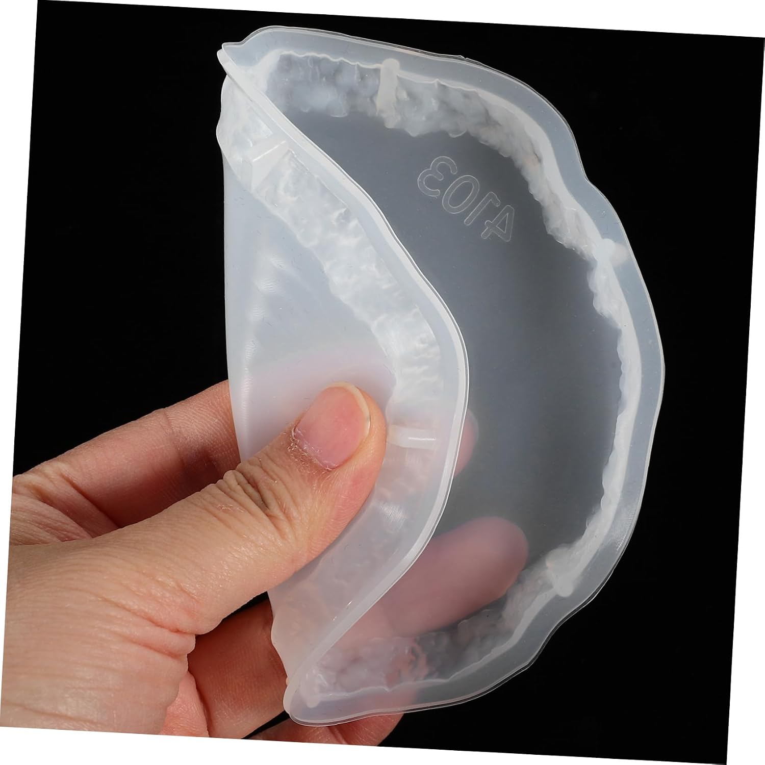COHEALI Epoxy Resin Coaster Mold Set 4 Pcs Silicone Cup Mat Casting Mold for DIY Resin Crafting Home Office Decoration and Gift Making 4.40X4.33X0.51 Inch