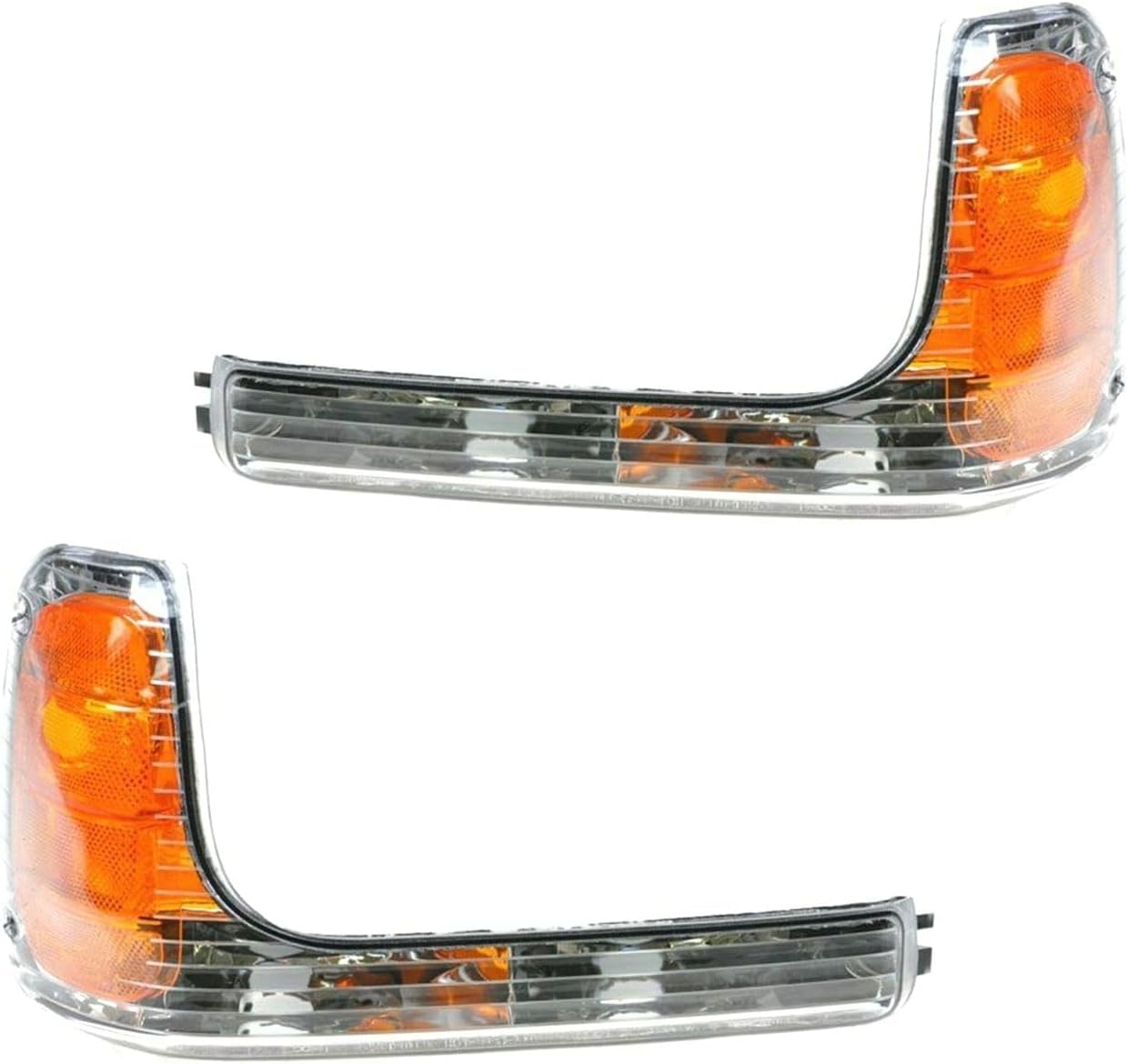 Corner Parking Side Marker Turn Signal Lamp Set 2pcs for Cadillac for Escalade Base 99-00,for GMC for Yukon Denali 99-00 Front Left 1ALPP00972 GM2521183, Direct Replacement