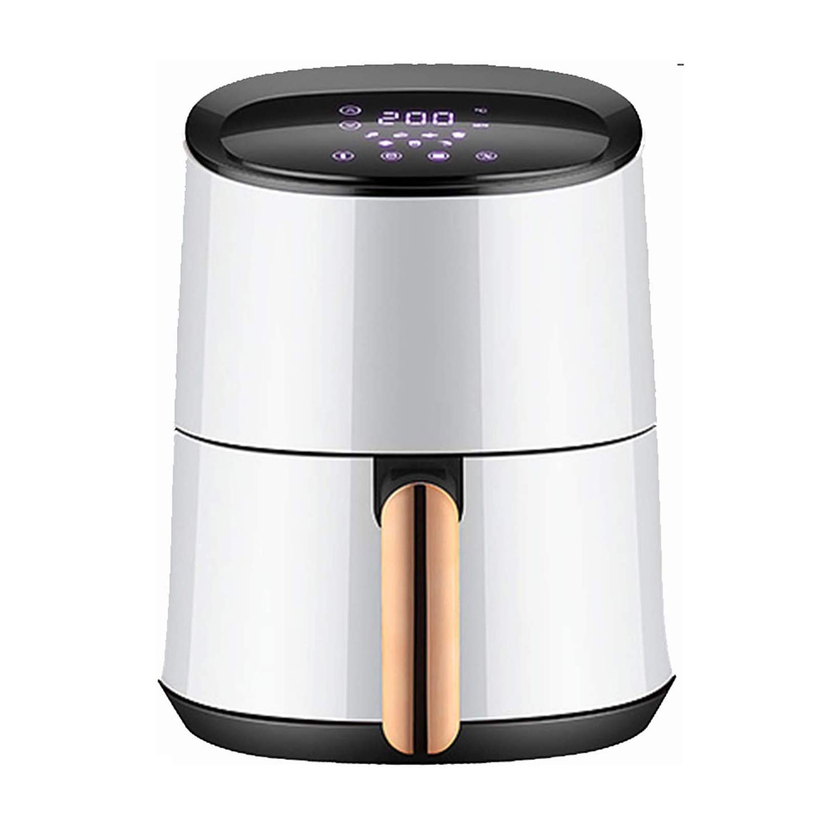 Air Fryer 3l Horno Olla Sin Aceite para Uso Doméstico Sin Aceite Temporizador Freidora Aire Caliente y Control Temperatura Ajustable Las Mejores Papas Fritas Asadas Horno,Blanco