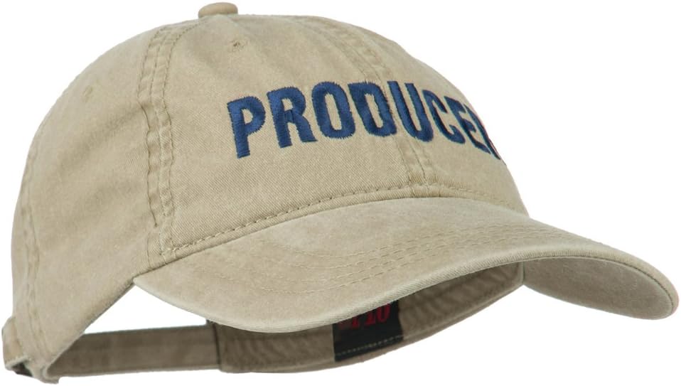 e4Hats.com Producer Embroidered Washed Cap