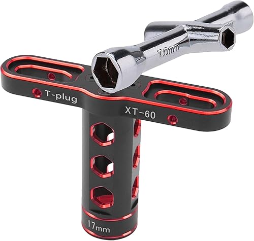 Miniatura 9 de Herramienta de automóvil RC de 0.669in Llave de rueda hexagonal con llave de enchufe hexagonal de 0.157in, 0.197in, 0.217in, 0.276in, compatible con