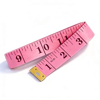 Double-Sided Soft Tape Measure for Body Sewing & Weight Loss Flexible Vinyl Ruler with CM/Inch Scales, Tailor Craft Medical Body Measurement Tool Pink 60-inch