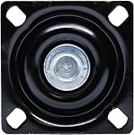 8300E Vintage Series 4-Inch 6-Spoke Designer Caster, Gloss Black