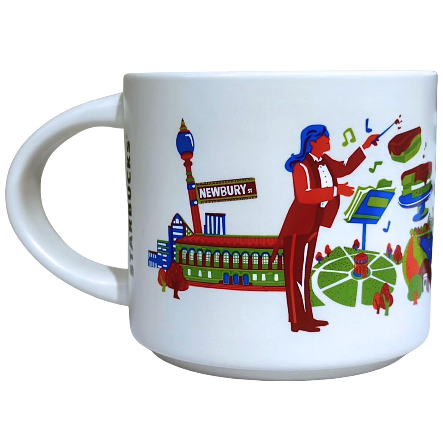 Amazon.com | Starbucks Discovery Series Boston Ceramic Coffee Mug, 14 oz   City-Inspired Collectible with Historic Landmark Artwork, Dishwasher Safe:  Coffee Cups & Mugs