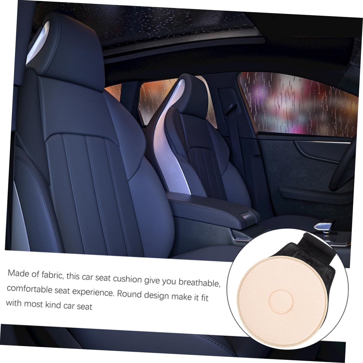 Gatuida 2pcs Rotating Seat Cushion for Car Swivel Seat for Elderly Car Cushion Pad Rotation Comfortable Pillow