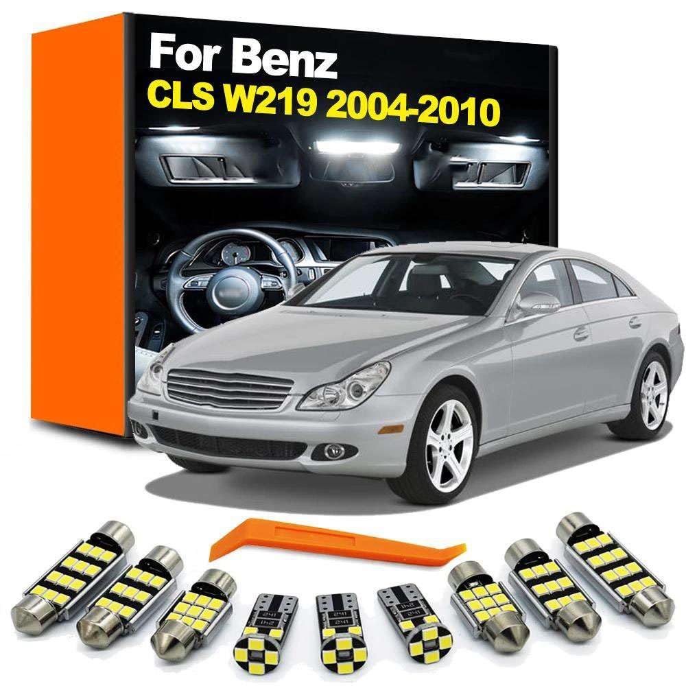 Kit de 23 Luces LED para el Interior del Coche, para Mercedes Benz Clase CLS W219 C219 2004 2005 2006 2007 2008 2009 2010