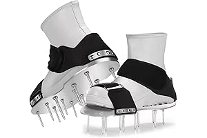 RIVET Pre-Assembled Epoxy Cleat Lawn Aerator Shoes, One-Size-Fits-All, Adjustable Spiked Shoes for Grassy Areas