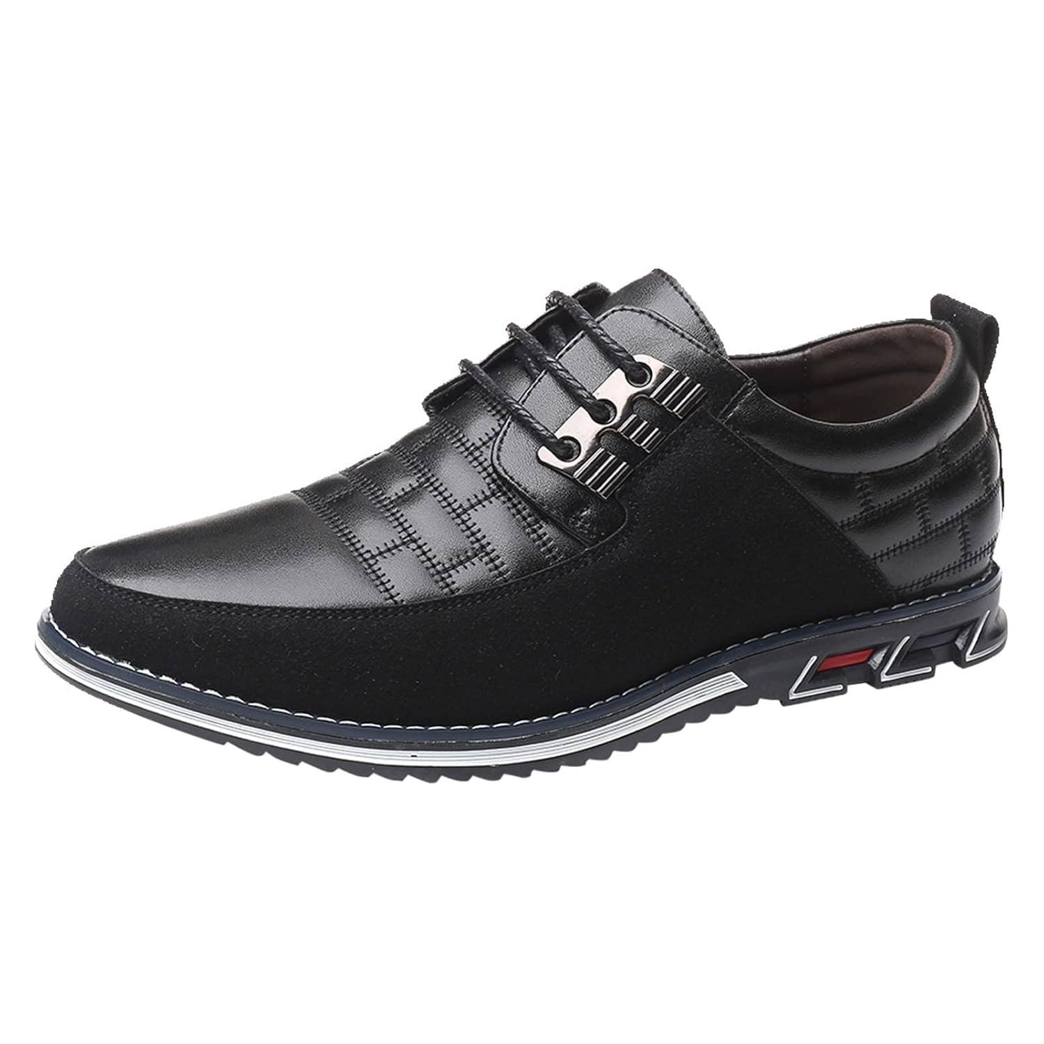 BORAMAX Mens Dress Shoes Lace-up Loafers Leather Oxford Classic Modern Business Driving Comfortable Dress Shoes for Men