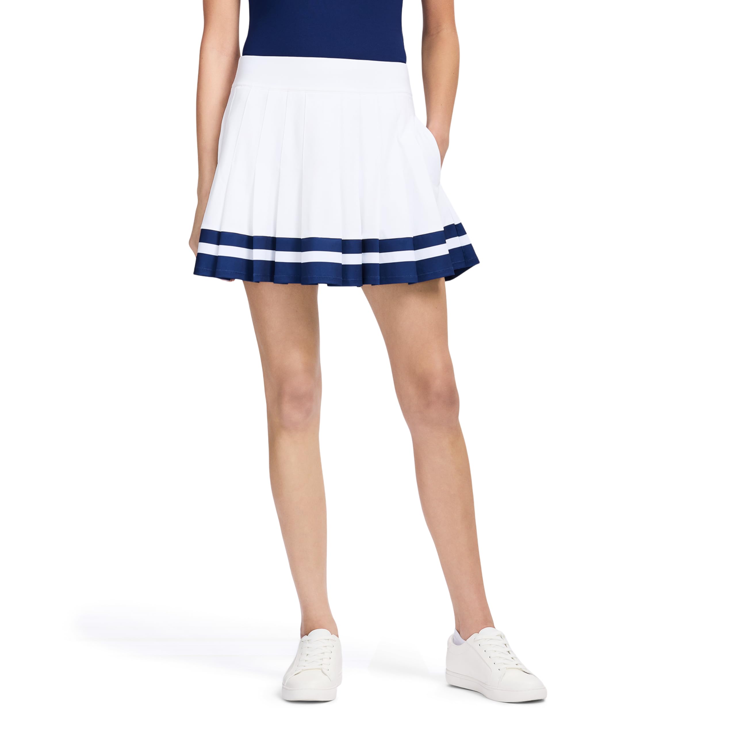 Izod Womens Activewear Pleated Skort with Athletic Performance Stretch