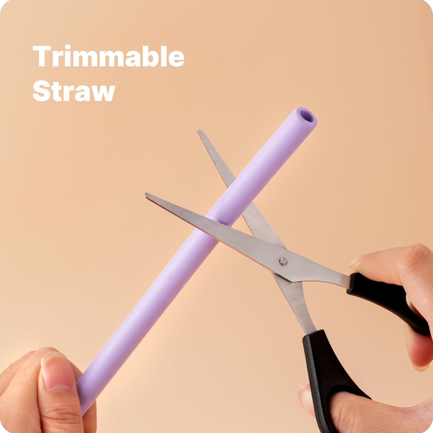 Press in Straw for Hydro Flask Travel Tumbler 20/28/32/40oz, Replacement Silicone Straw for Hydro Flask 40oz Tumbler(2 Pcs Pink) - Image 4