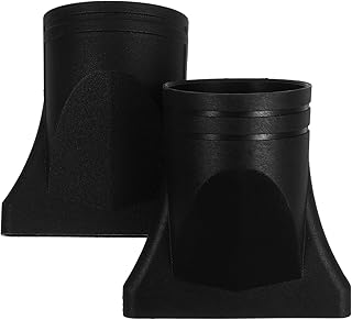 فوميز. قطعتان من فوهة مجفف الشعر: أطراف موزع مكثف لتصفيف الشعر في صالونات التجميل - لمجففات الشعر المجعد، اكسسوارات تصفيف الشعر باللون الأسود، القطر الخارجي 4.4 سم إلى 4.6 سم