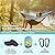 SZHLUX Camping Hammock Double & Single Portable Hammocks with 2 Tree Straps and Attached Carry Bag,Great for Outdoor,Indoor,Beach,Camping,Light Grey / Sky Blue