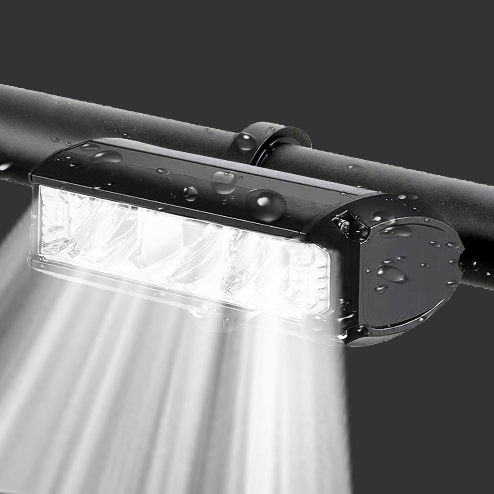 4000Mah Bike Lights for Night Riding, 3000LM Bicycle Headlight Wide Beam, Rechargeable Front Bike Lights Set, Waterproof IP65 Led Light Bar with Power Bank Mode for Adult Kid Mountain