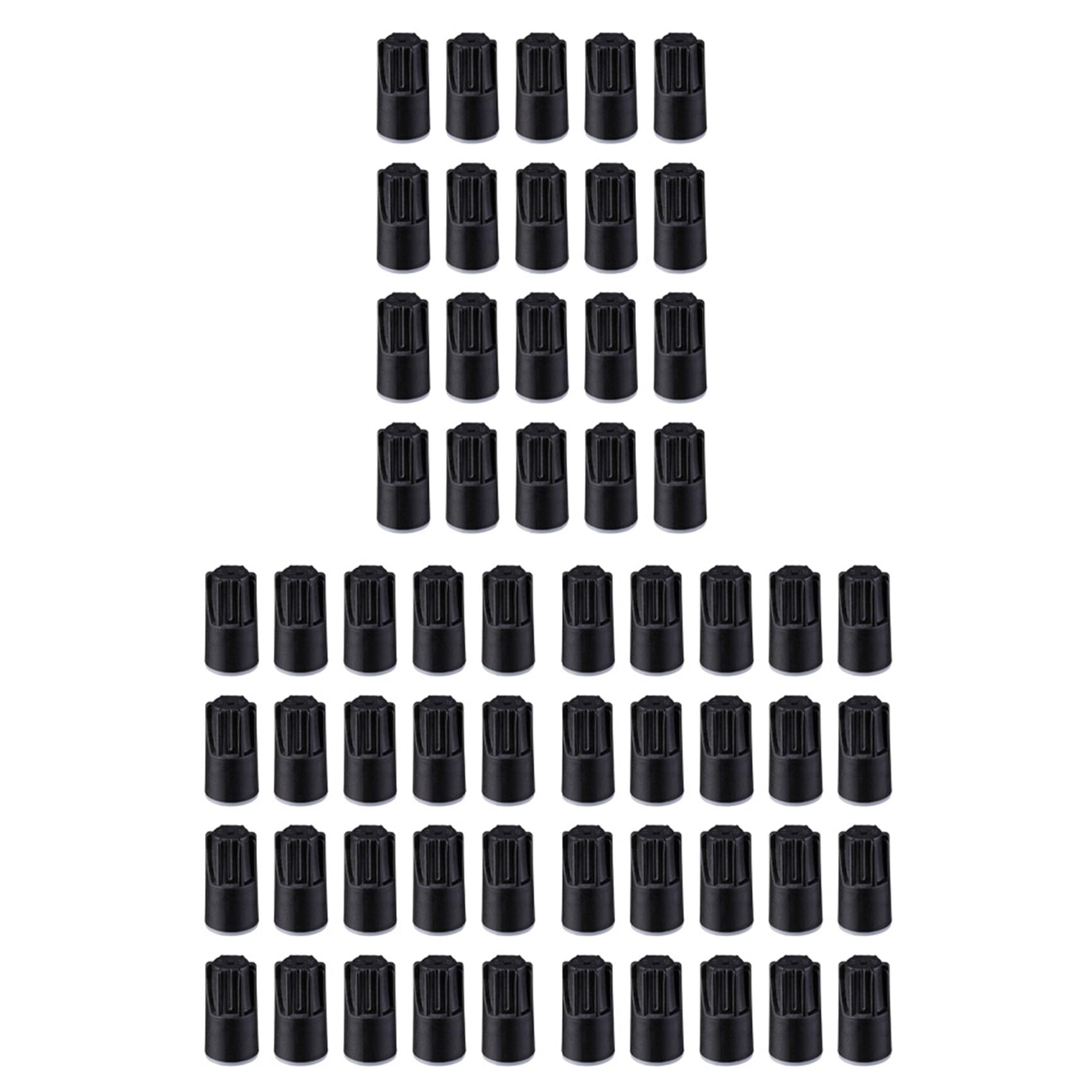 Waterproof Wire Connectors, Grease Cap Outdoor Electrical Wire Cap Nuts for Low Voltage Landscape Lighting,Black(60Pack)
