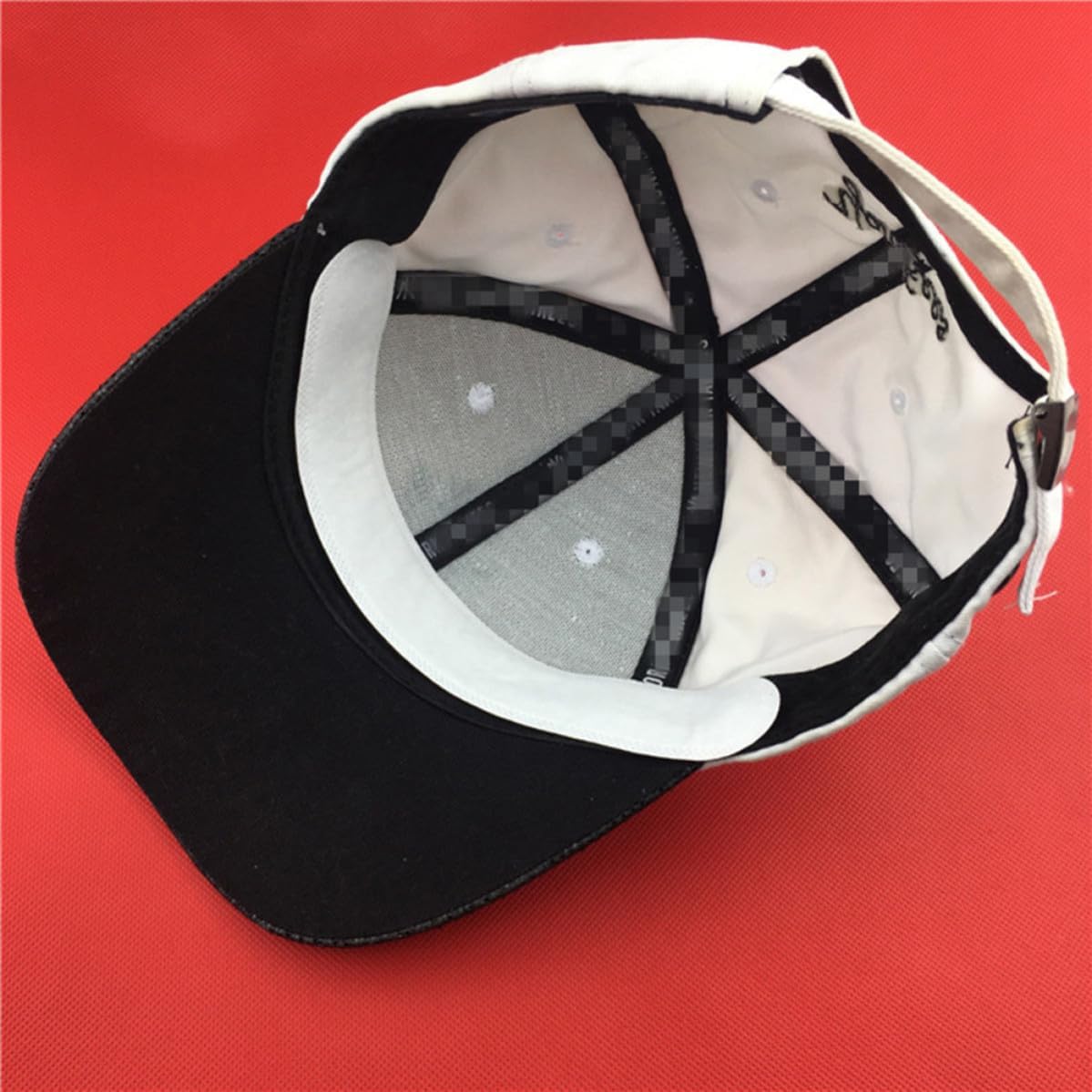 DOITOOL 30pcs Disposable Hat Sweat Liner Pads for Headwear and Neckwear, White Non-Woven Absorbent Sweatband Adhesive and Ergonomic Design, Invisible Sweat Protector for Men and Women