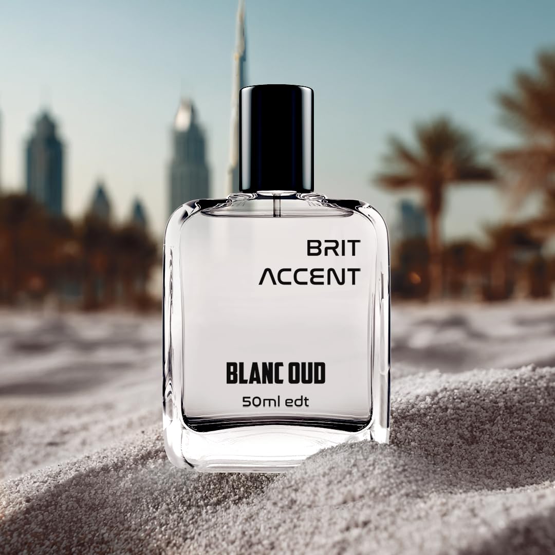 Brit Accent || Blanc Oud EDT, 50ml || Premium Fragrance, Long-lasting || Musk & Oud Blend with Orange, Patchouli, Vanilla Notes||-image-3