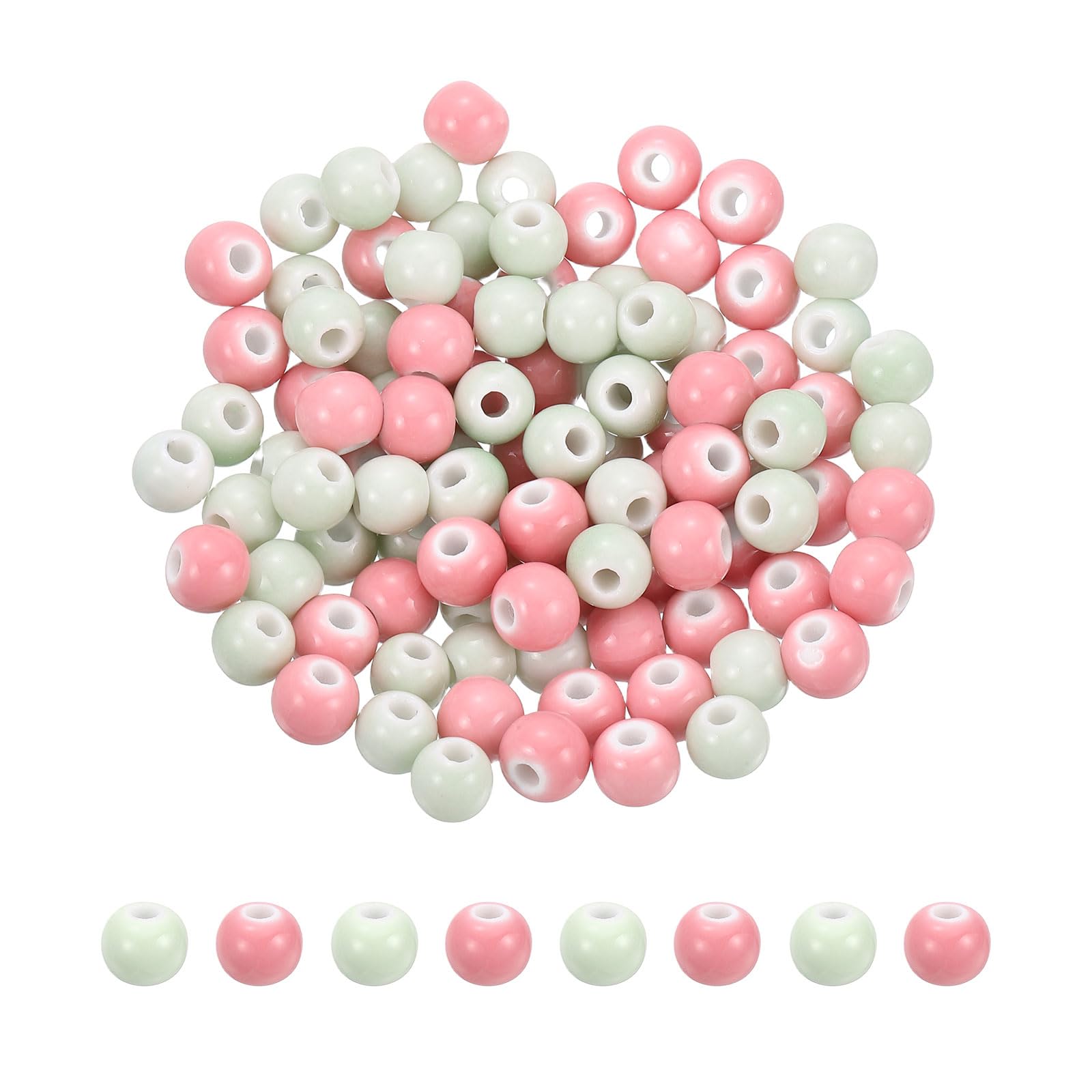 PATIKIL 100 Pcs Porcelain Beads