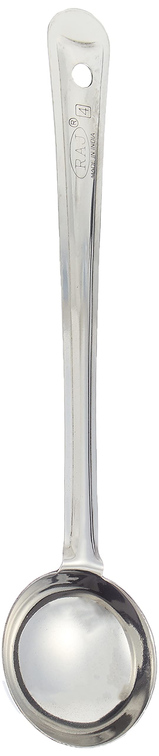 RAJ STEEL FLARE LADDLE , 30 CM , SILVER, FL0004, Curry Server , Soup Server , Milk Laddle , Serving Spoon