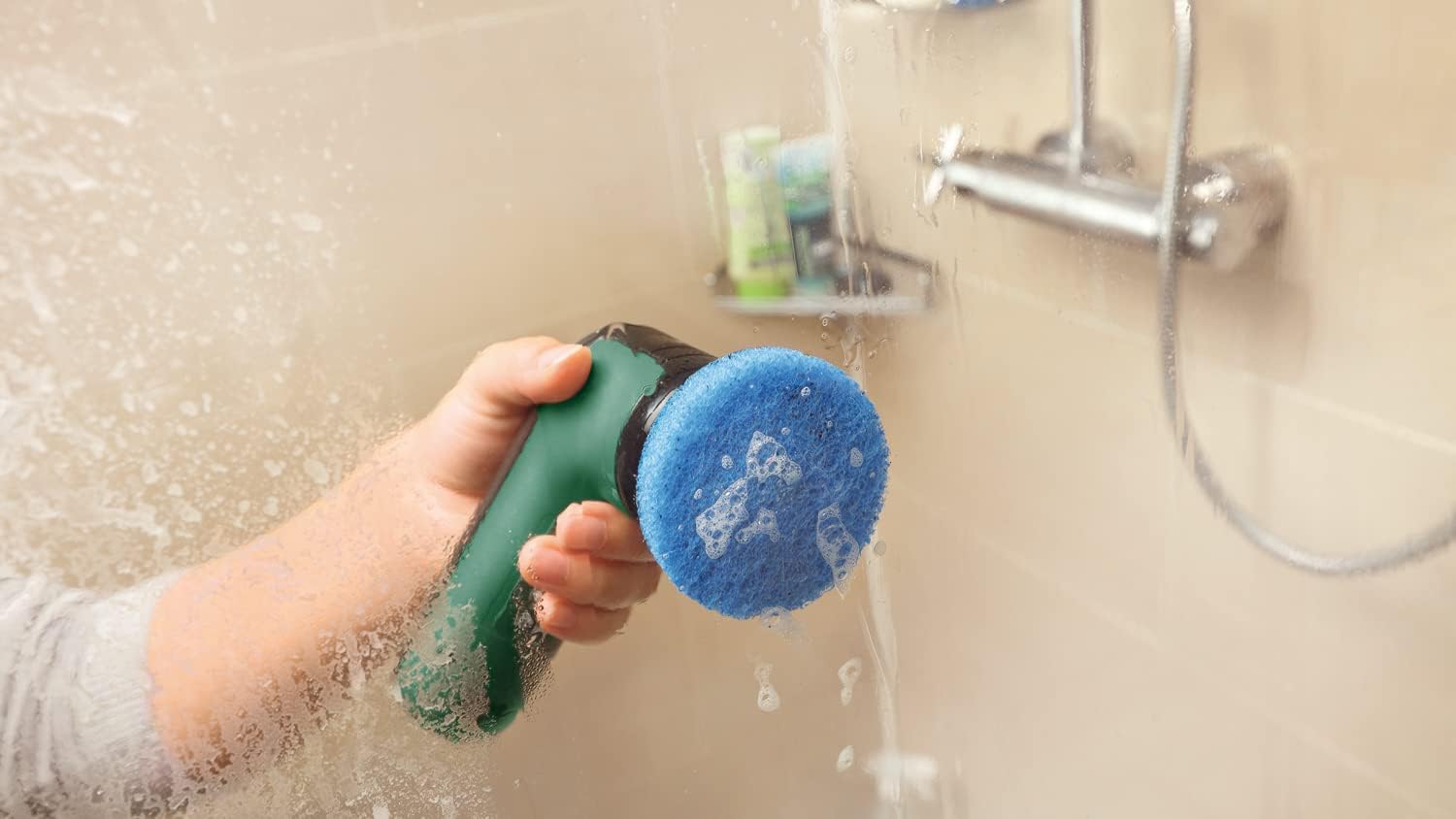 Bosch DIY 3.6V Cordless Cleaning Kit (Body, Hard, Detail Brush, Pad Holder, Hard, Soft Polishing Pad, Micro USB Cable) - Waterproof, Cleaning Function