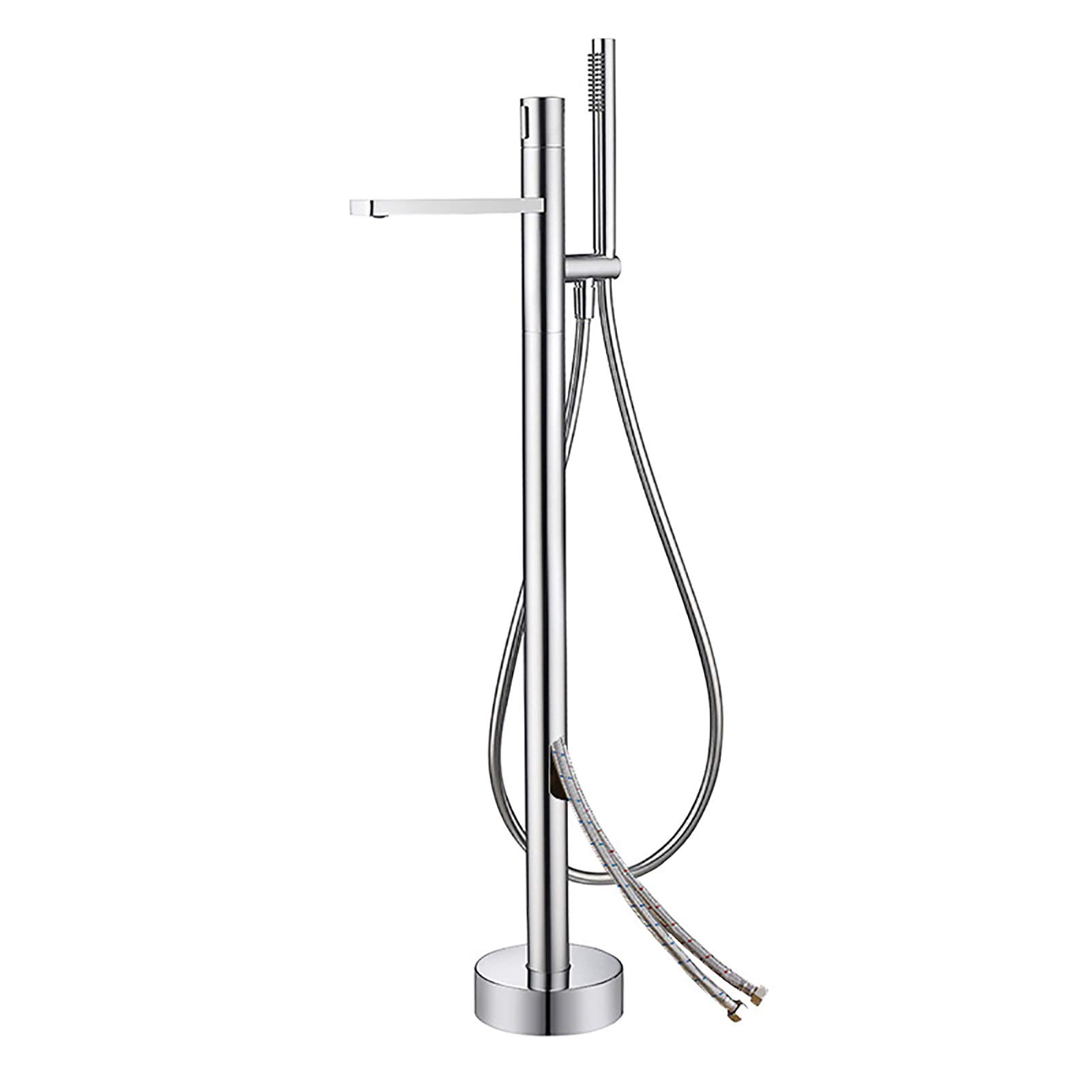 Buy Freestanding Bathtub Faucet Brass Freestanding Tub Faucet with Handheld Shower Floor ed