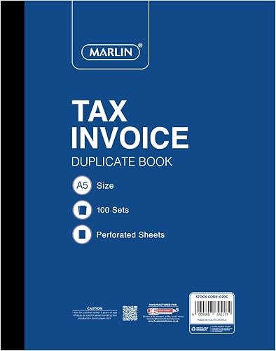 Marlin A5 100 Sheets Carbon Duplicate Invoice Books