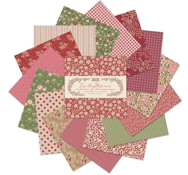 Tilda Creating Memories 5 X 5 inch 32 Pieces Winter Reds and Greens