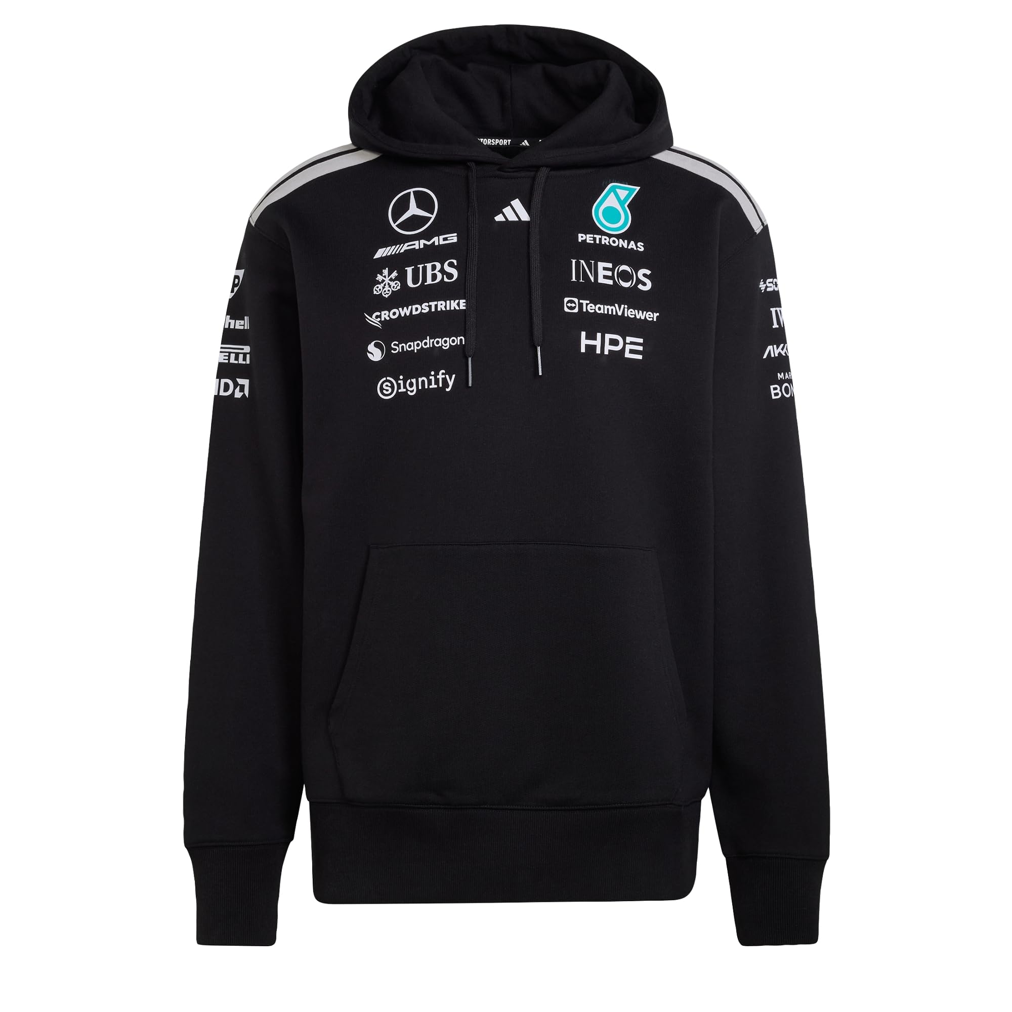 Adidas Men's Noir Mercedes Amg Hoodie Petronas Formula One Team Driver