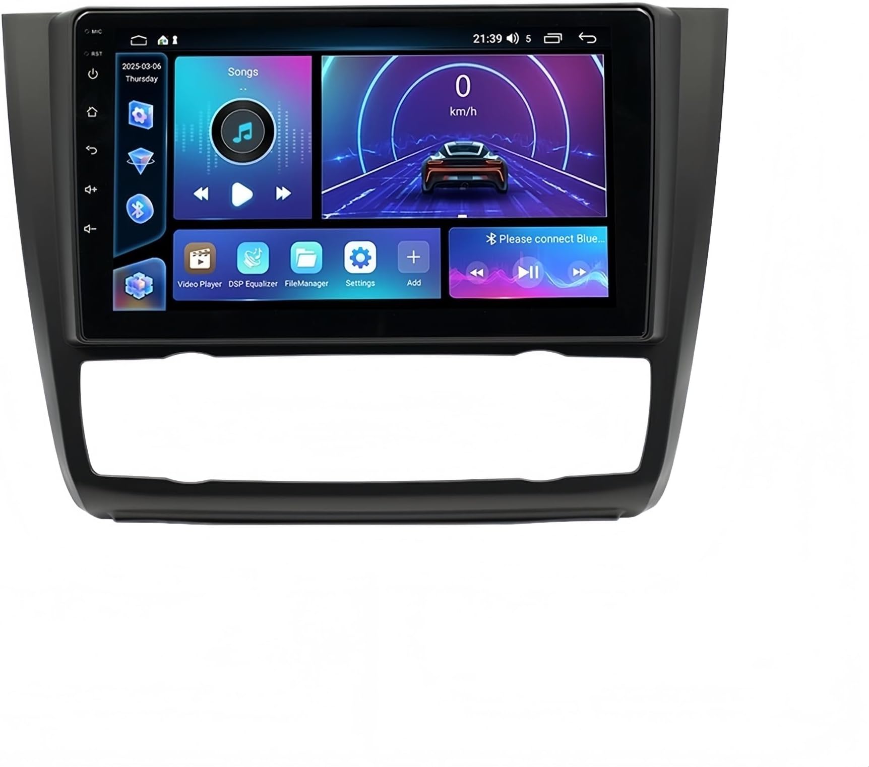 car gps navigation system High-Definition Large-Screen Wireless Carplay and Android Auto GPS Navigation for 04-12 for Bmw E87(Automatic,2+64g)