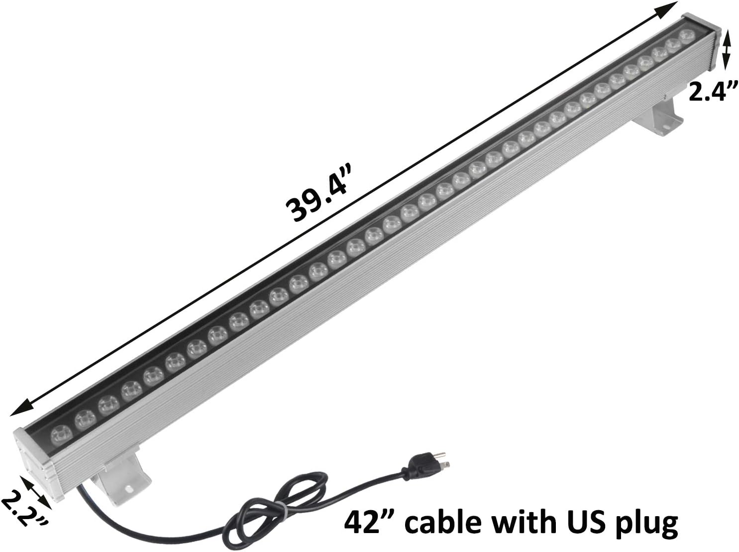 JSN&PC LED Wall Washer 36W IP65 Waterproof Outdoor Light for Advertising Boards, Billboard,Building Commercial Lighting (Warm White 3000-3200K)