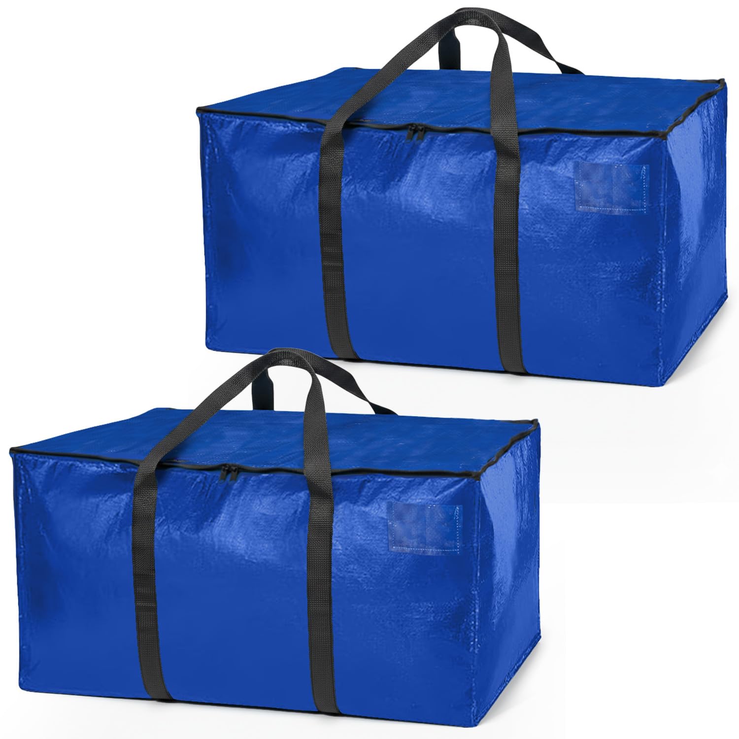 ClearSpace Heavy Duty Moving Boxes or Storage Bags – Storage Bins with Lids, Large Moving Bags with Backpack Straps & Handles – Moving Supplies for College Dorm or Christmas Decorations, 2 Pack