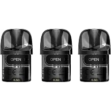 Lost Vape Thelema E Plus Replacement Pod, Side Filling System, Compatible with Lost Vape Thelema Elite 40, 2ml Cartridge, No Nicotine, Pack of 3 0.3ohm